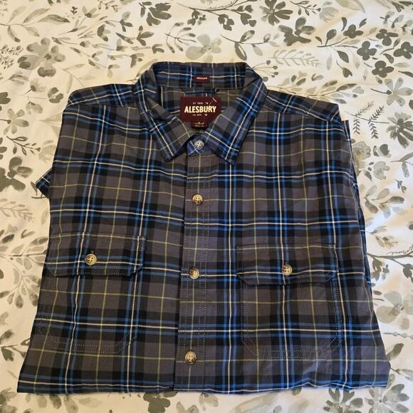 Alesbury Men's button down plaid long sleeve shirt sz Med Stitch Fix - Picture 1 of 8